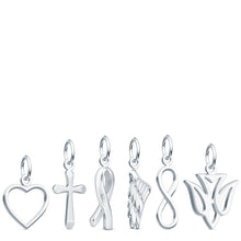Sterling Silver Symbolic Charm For Necklace