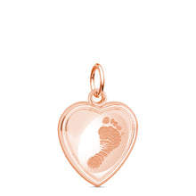 14k Rose Gold Heart Charm
