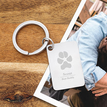 Dual Print Stainless Steel Keychain