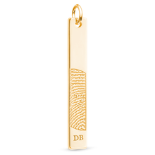 14k Yellow Gold Vertical Bar Pendant