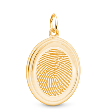 14k Yellow Gold Oval Pendant