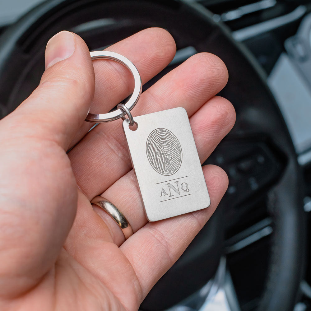 Stainless Steel Fingerprint Keychain – LegacyTouch