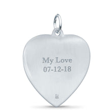 Fingerprint Jewelry Heart Cremation Urn Pendant