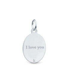 Sterling Silver Fingerprint Jewelry Oval Charm