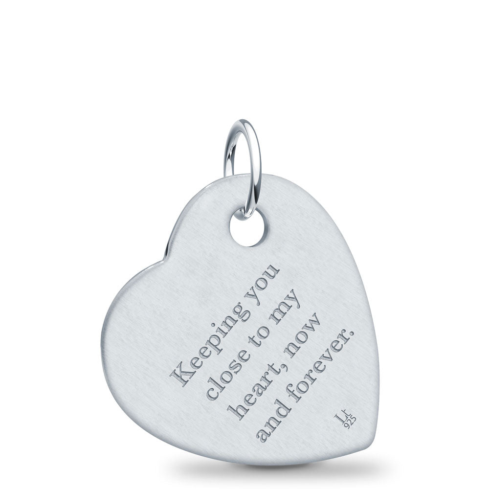 Sterling Silver Open Heart Personalised Bracelet