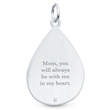 Sterling Silver Fingerprint Jewelry Tear Drop Pendant