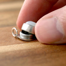 Stainless Steel Gemstone Cremation Urn Pendant