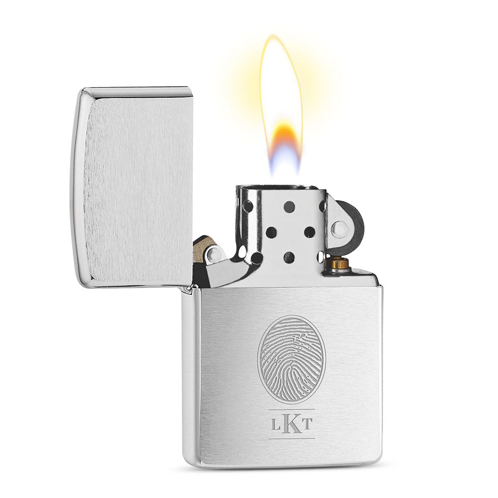 Brushed Chrome Zippo Lighter – LegacyTouch