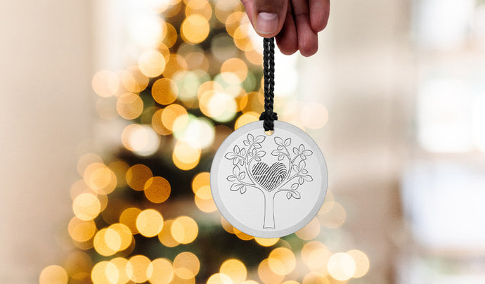 Fingerprint Christmas Ornaments that Provide Peace During the Holidays