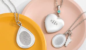 platinum plated sterling silver and white gold necklaces