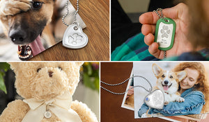 paw print jewelry dog memorials