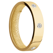 10K Yellow Gold + Polish Finish