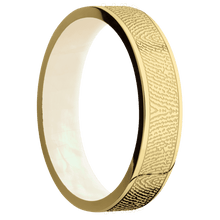 10K Yellow Gold + Polish Finish + Freshwater Mother of Pearl