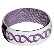 Palladium Silver + Polish Finish + Wild Purple
