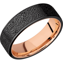 Zirconium + Bead Finish + 10K Rose Gold