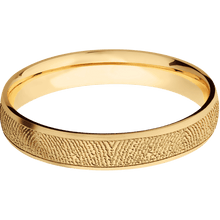 14K Yellow Gold + Satin Finish