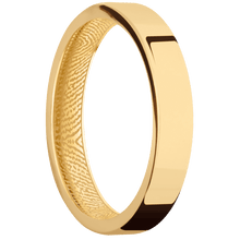 14K Yellow Gold + Polish Finish
