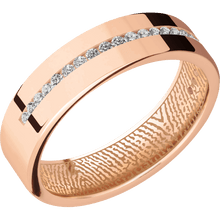 14K Rose Gold + Polish Finish