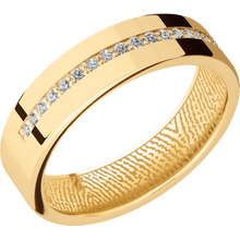 14K Yellow Gold + Polish Finish