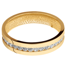 14K Yellow Gold + Polish Finish