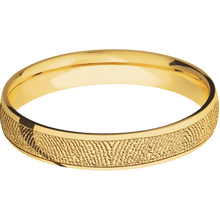 18K Yellow Gold + Polish Finish