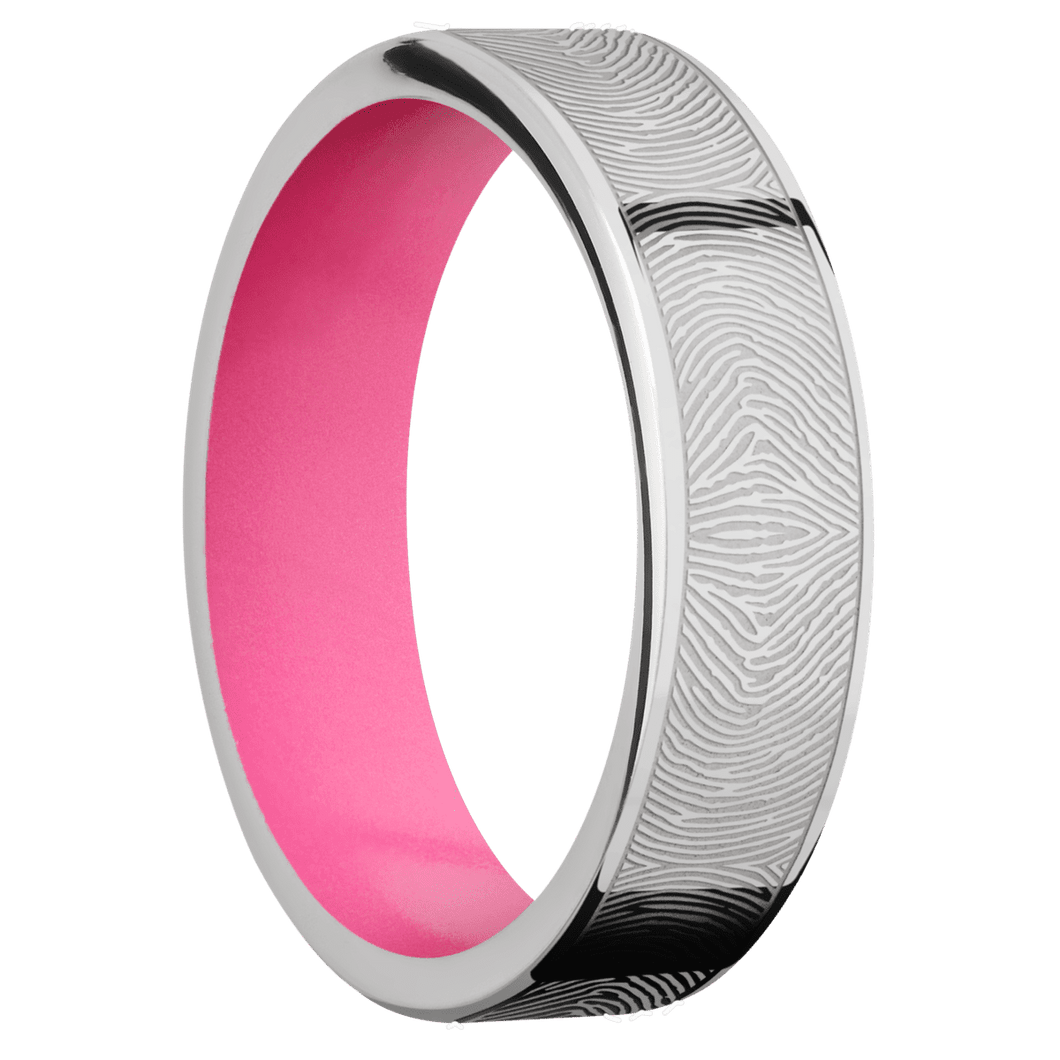 Palladium Silver + Polish Finish + Bright Pink