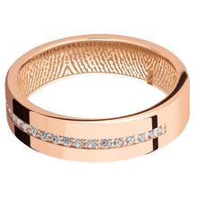 14K Rose Gold + Polish Finish