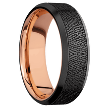 Zirconium + Bead , Bead Finish + 10K Rose Gold