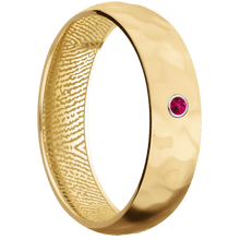 10K Yellow Gold + Rockpolish Finish