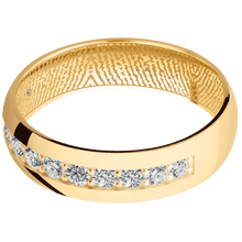 14K Yellow Gold + Polish Finish