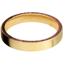 14K Yellow Gold + Satin Finish