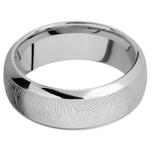Palladium Silver + Bead , Polish Finish
