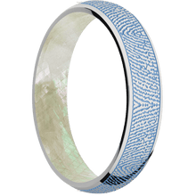 Stainless Steel + Polish Finish + Freshwater Mother of Pearl