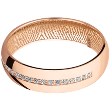 14K Rose Gold + Polish Finish