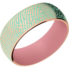 14K Rose Gold + Bead Finish + Bazooka Pink