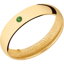 14K Yellow Gold + Polish Finish