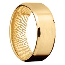14K Yellow Gold + Satin , Polish Finish