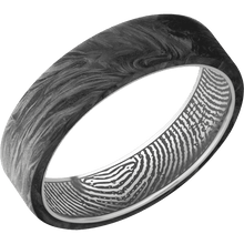 Carbon Fiber Fingerprint Ring