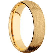 14K Yellow Gold + Sand Finish