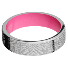 Titanium + Polish Finish + Bright Pink
