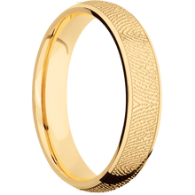 14K Yellow Gold + Polish Finish