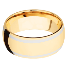 14K Yellow Gold + Polish Finish
