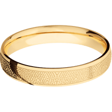 14K Yellow Gold + Polish Finish