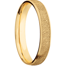 14K Yellow Gold + Satin Finish