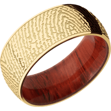 18K Yellow Gold + Polish Finish + Padauk