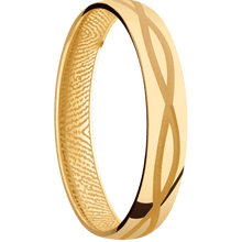 14K Yellow Gold + Polish Finish