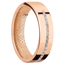10K Rose Gold + Polish Finish