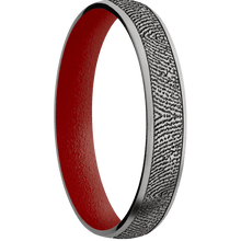 Titanium + Satin Finish + Habanero Red