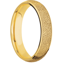 18K Yellow Gold + Polish Finish