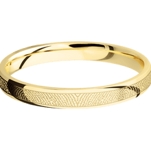 14K Yellow Gold + Polish Finish